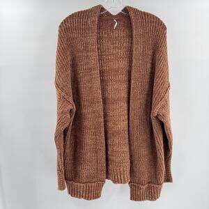Free People High Hopes Cardigan Sz S Brown Oversized